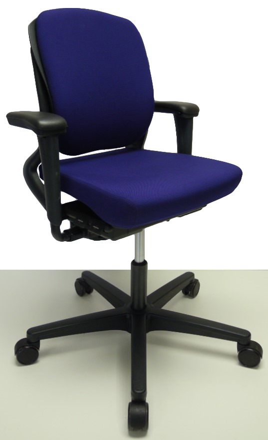 Bureaustoel Ahrend 230 middelhoge rug donker blauw