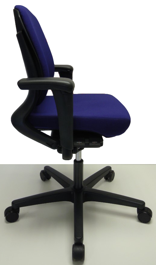 Bureaustoel Ahrend 230 middelhoge rug donker blauw