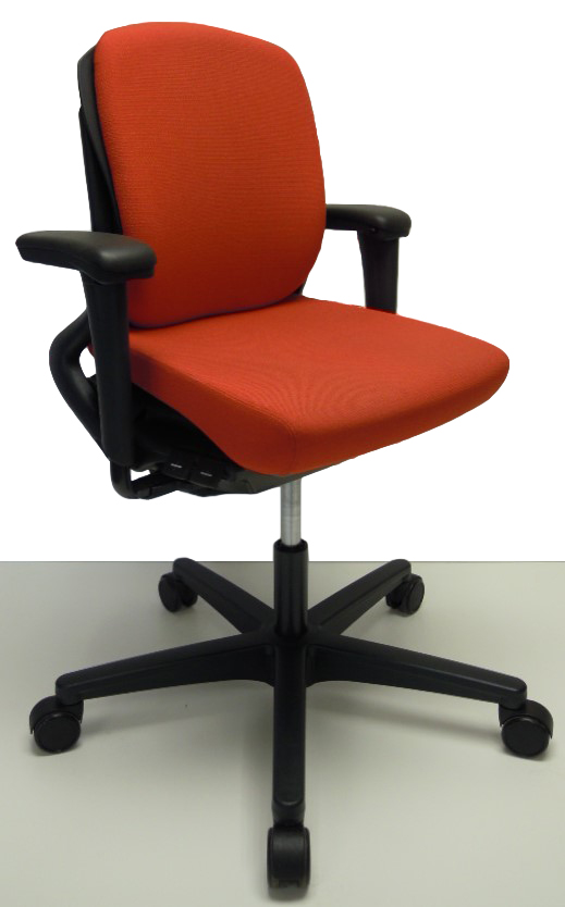 Bureaustoel Ahrend 230 middelhoge rug rood