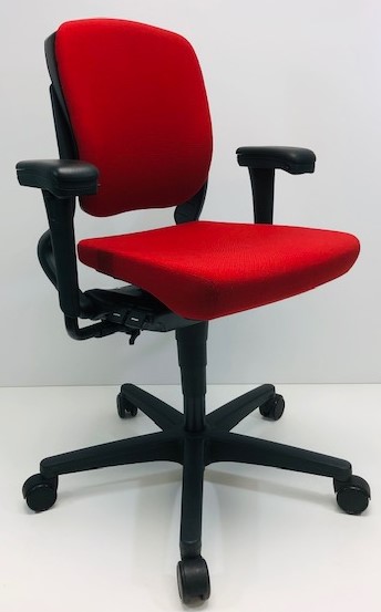 Bureaustoel Ahrend 230 middelhoge rug rood
