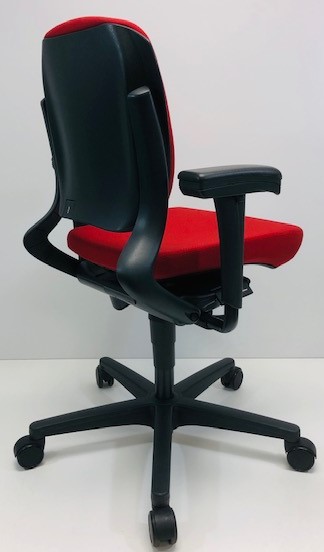 Bureaustoel Ahrend 230 middelhoge rug rood