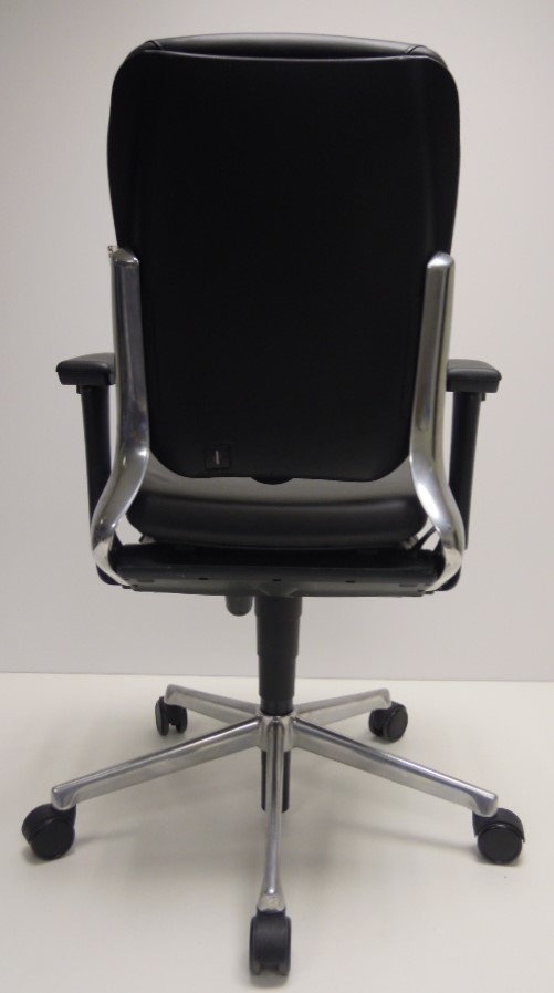 Bureaustoel Ahrend 230 extra hoge rug PU leder zwart