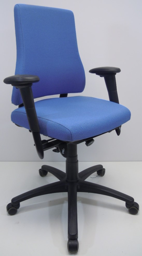 Bureaustoel BMA Axia Pro extra hoge rug blauw