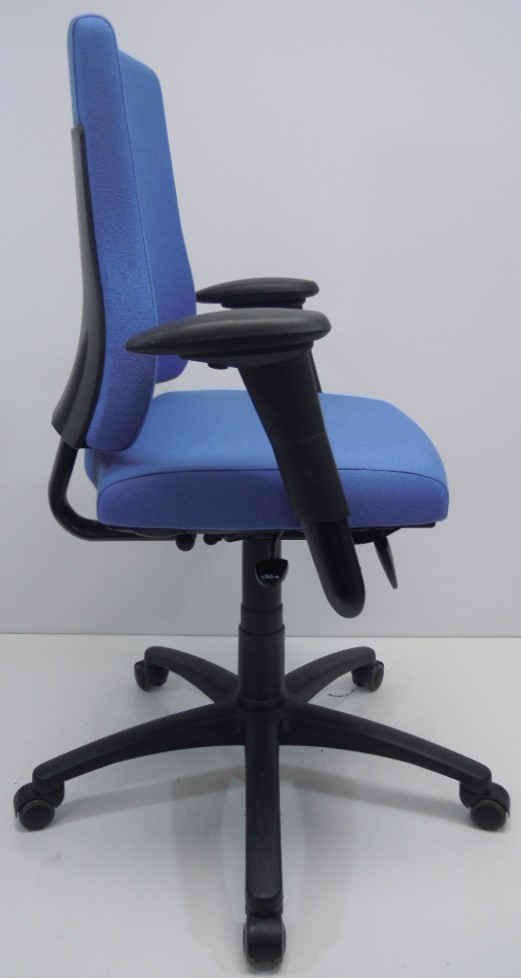 Bureaustoel BMA Axia Pro extra hoge rug blauw
