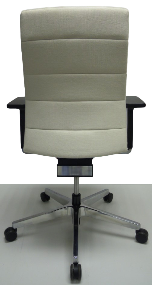 Bureaustoel Interstuhl Champ wit verstel. armleg.