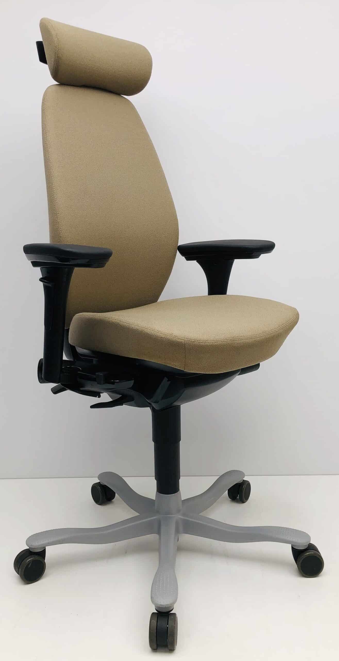 Bureaustoel Kinnarps 9000 Beige met hoofdsteun
