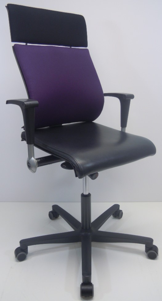 Bureaustoel Ahrend 240 zwart leder