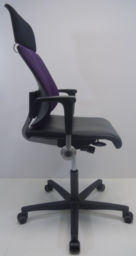 Bureaustoel Ahrend 240 zwart leder