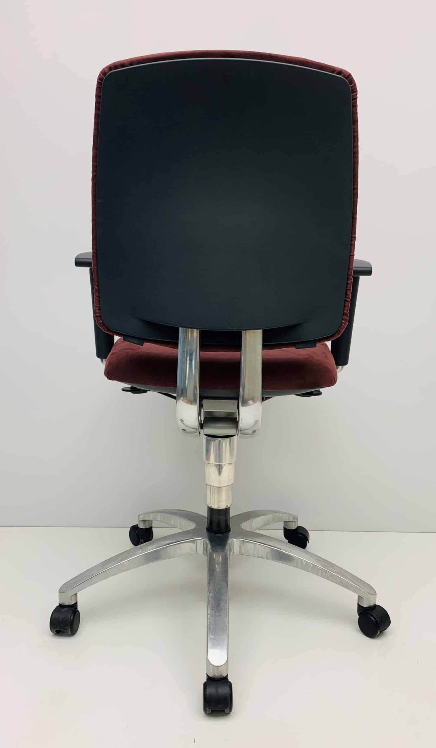 Bureaustoel Drabert Entrada Alcantara stof aubergine paars