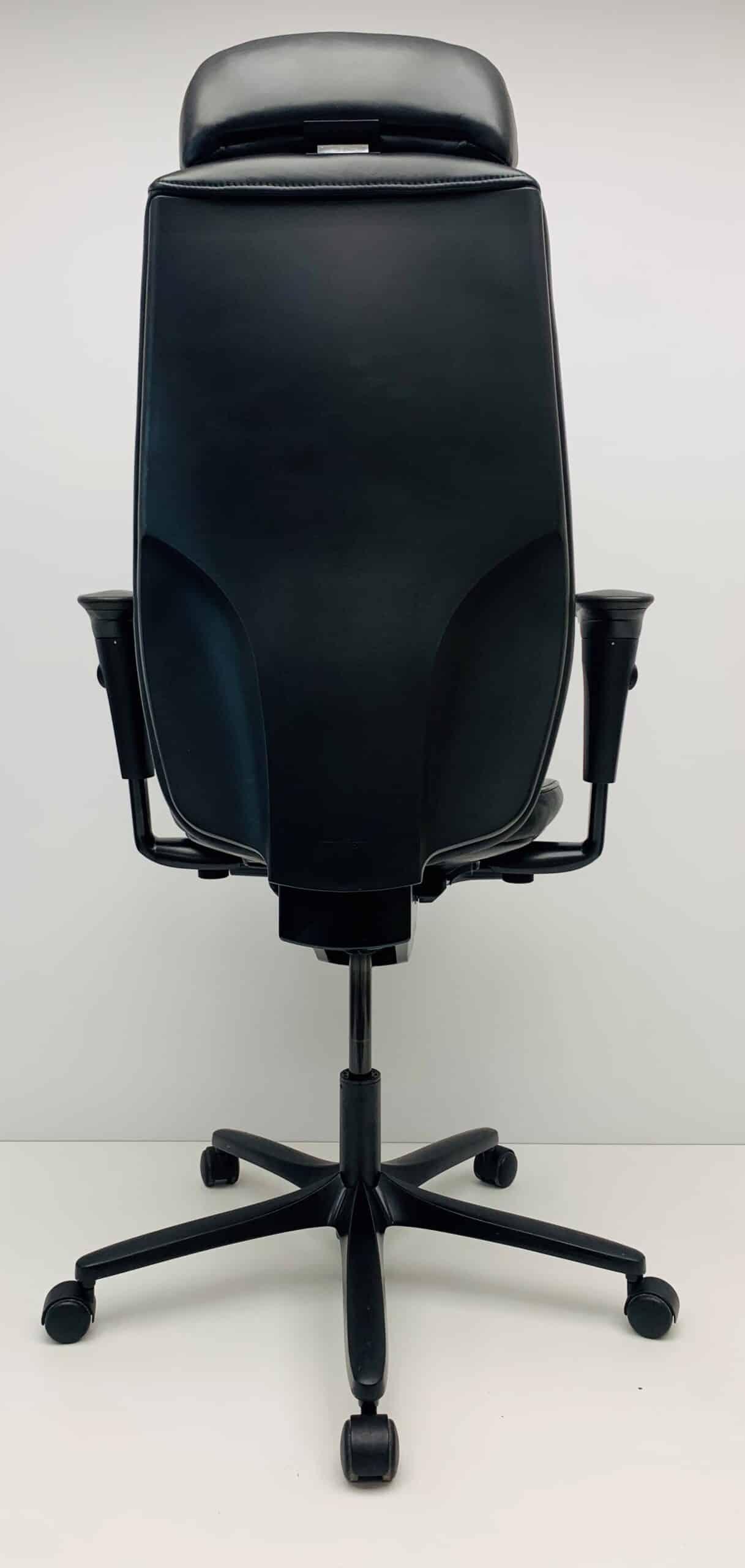 Bureaustoel Giroflex 64 leder met hoofdsteun