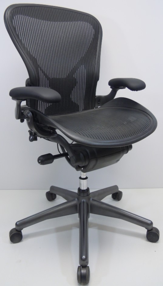 Bureaustoel Herman Miller Aeron B antraciet