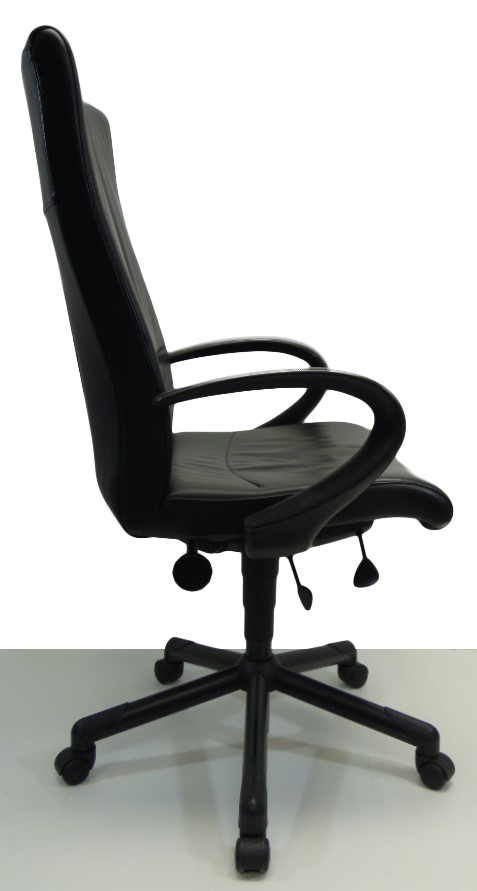 Bureaustoel. Directiestoel Interstuhl Wingos W302 zwart leder