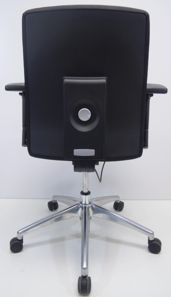 Jetchair 14 zwart originele stof chromen voetkruis