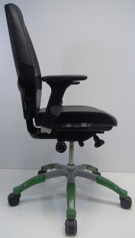 Bureaustoel RH Extend 120 Large zwart leer