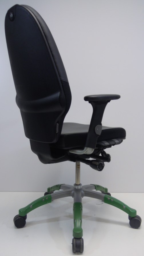 Bureaustoel RH Extend 120 Large zwart leer
