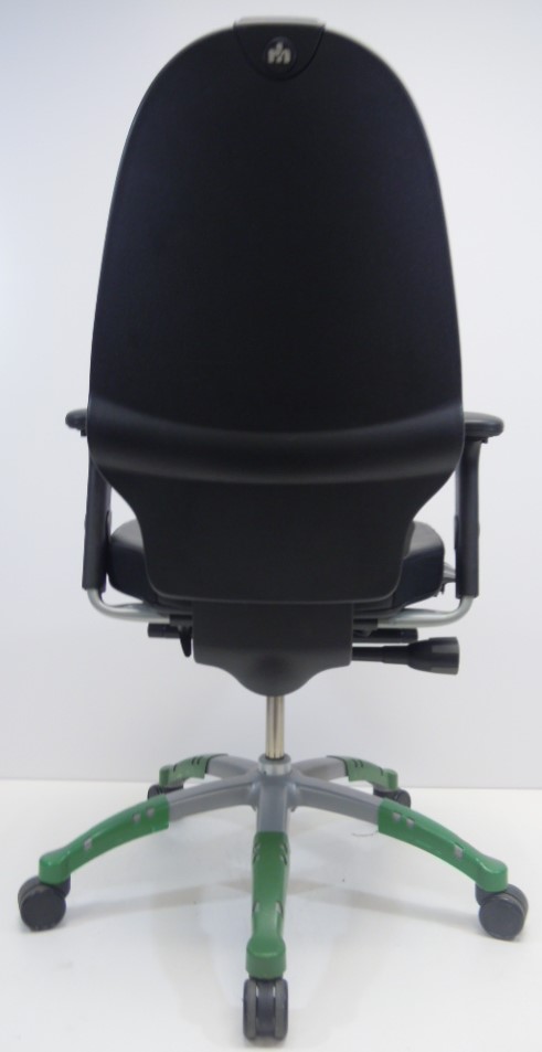Bureaustoel RH Extend 120 Large zwart leer