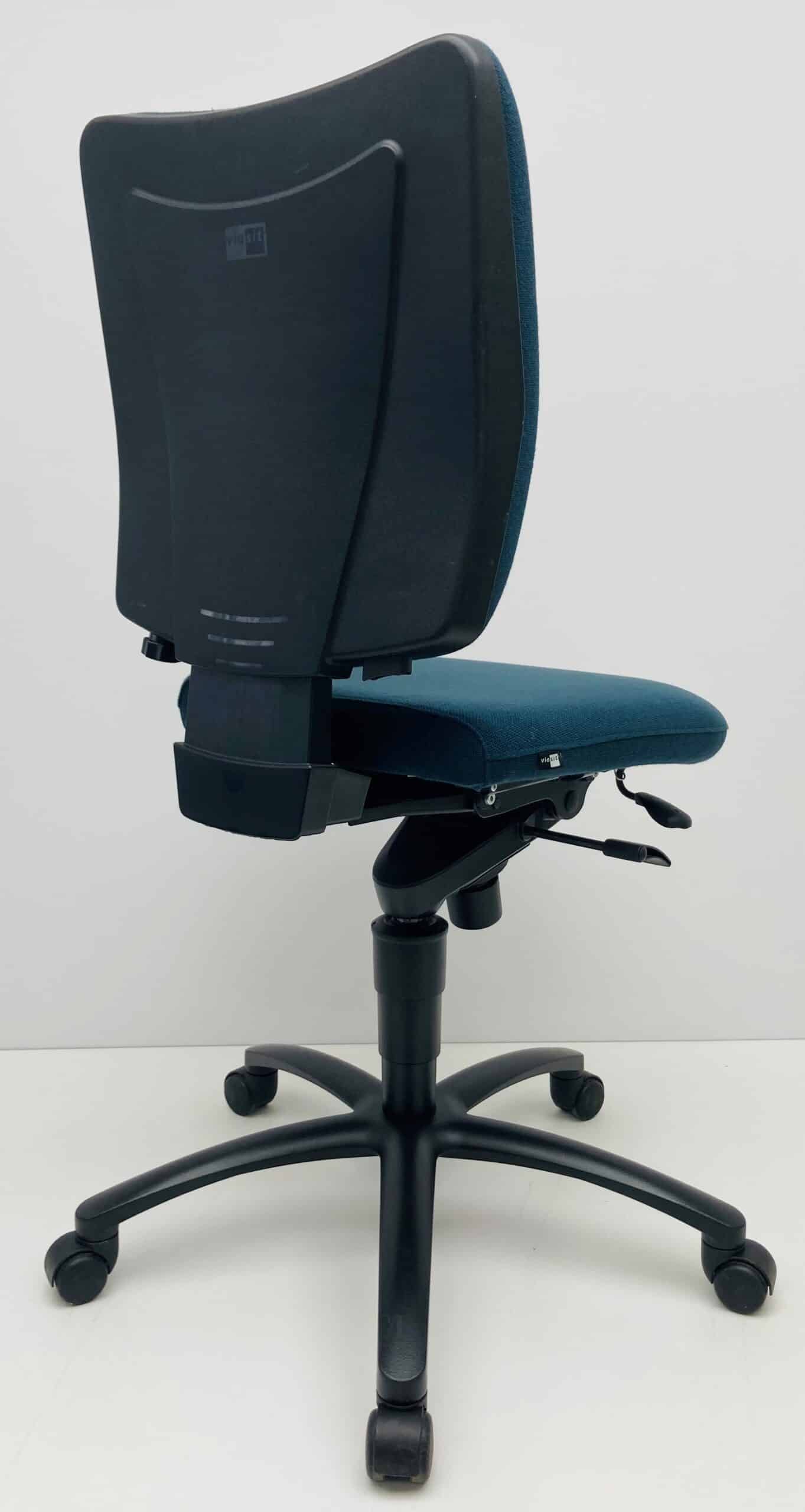 Bureaustoel Viasit Innova blauw zonder armleggers