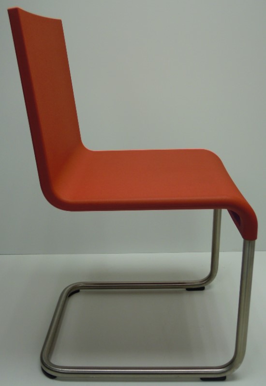 Vergaderstoel bezoekersstoel Vitra .05 rood