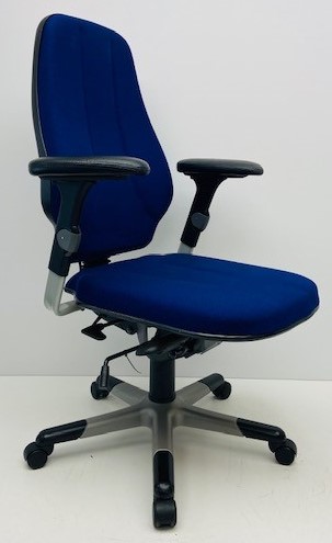 Bureaustoel RH Logic 4 blauw XXL zitting