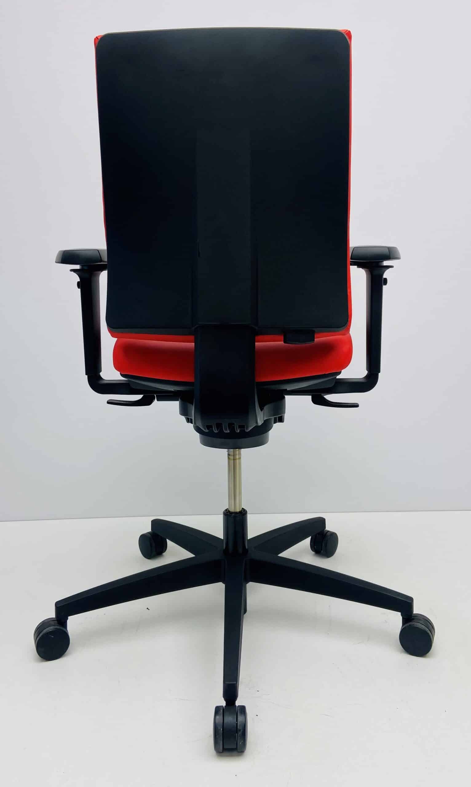 Bureaustoel Viasit Linea rood leder