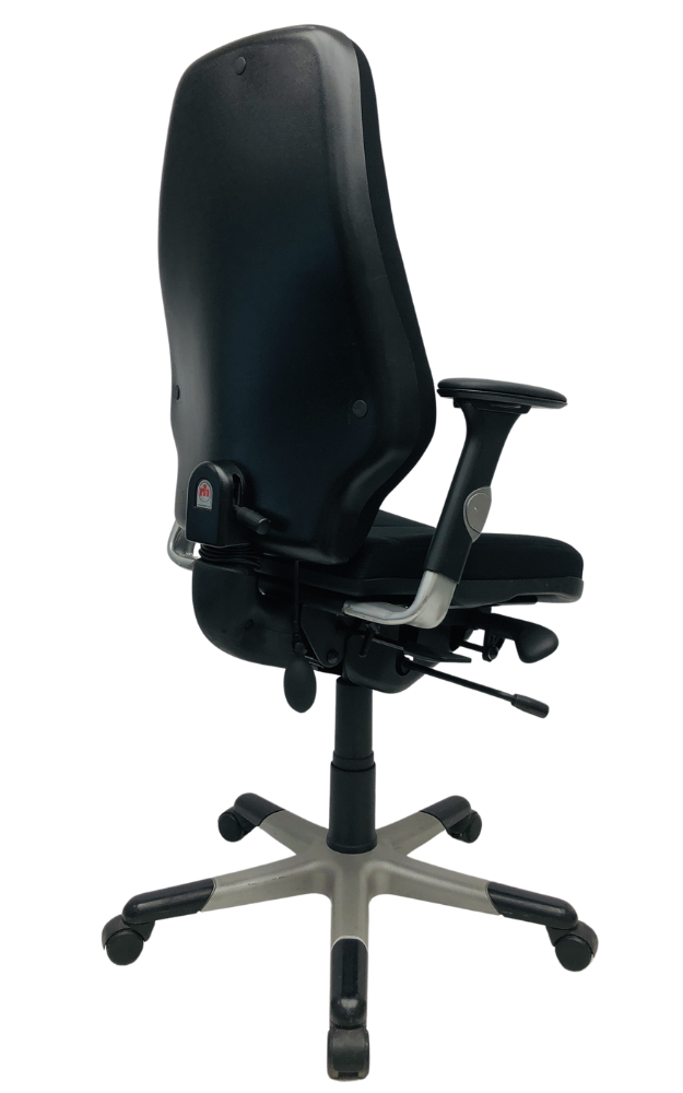 Bureaustoel RH Logic 4 grijs voetkruis