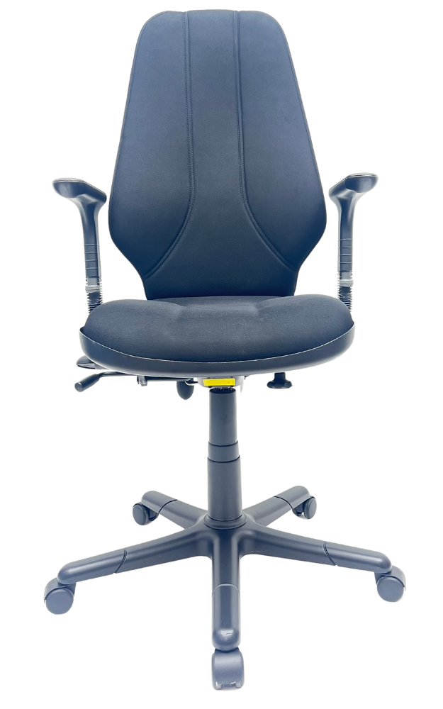 Bureaustoel RH Logic 4 zwart nieuwe stof
