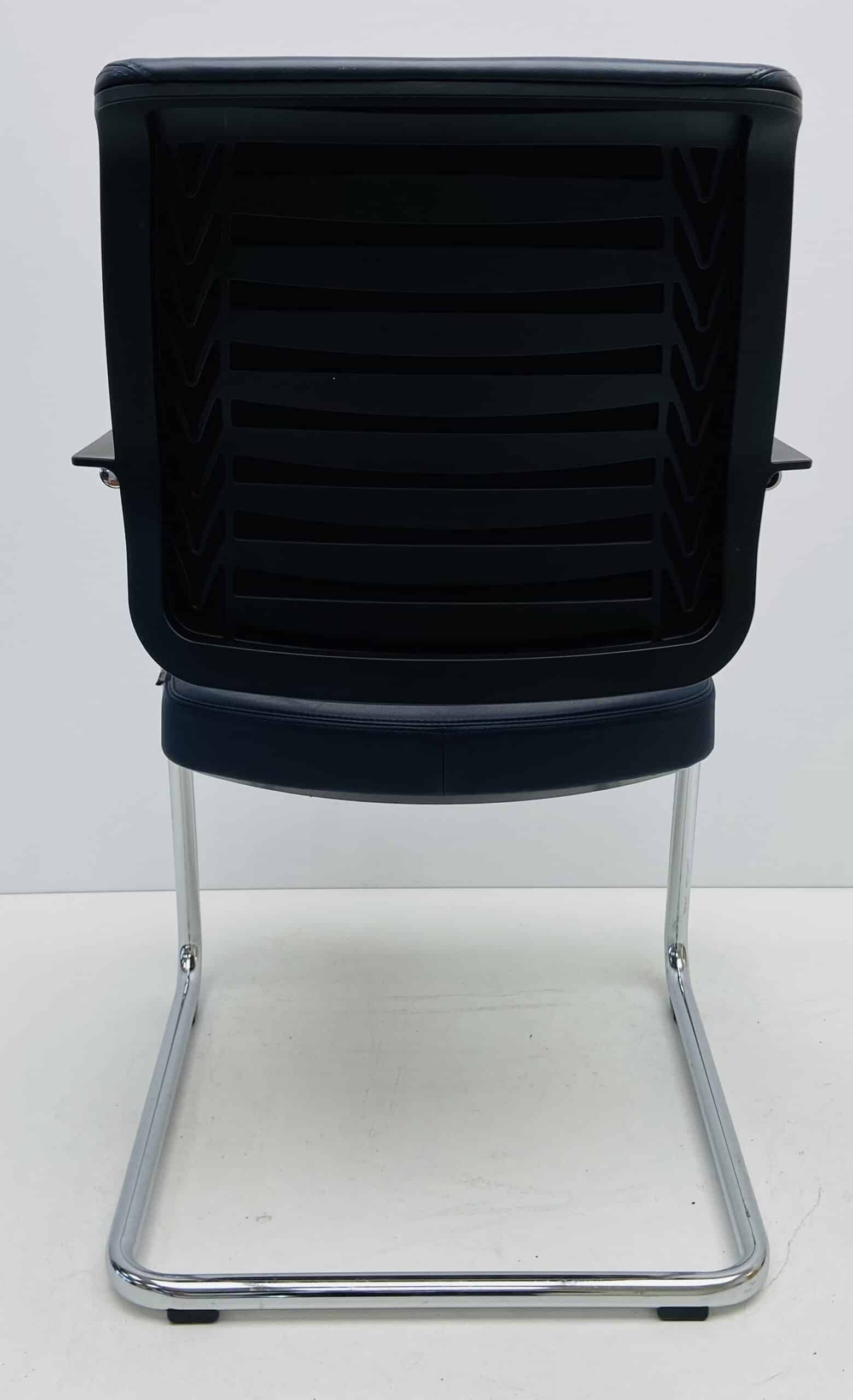 Vergaderstoel Girsberger donkerblauw leder