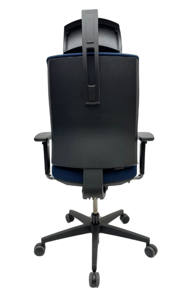 Refurbished Bureaustoel Osmoz met hoofdsteun donkerblauw