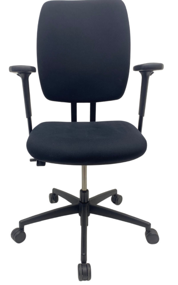 Refurbished Bureaustoel Viasit Magnum zwart voetkruis
