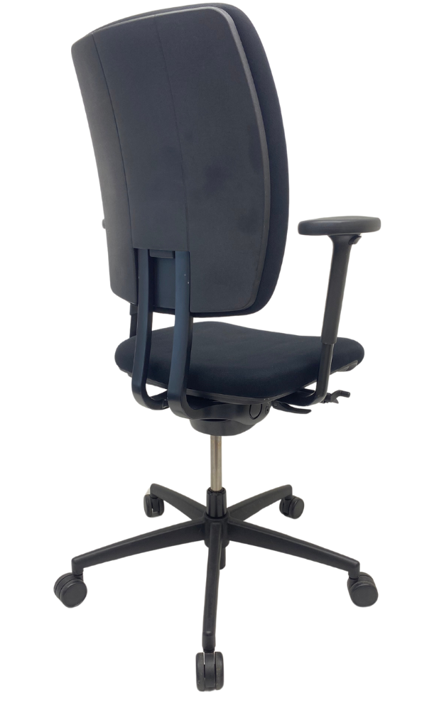 Refurbished Bureaustoel Viasit Magnum zwart voetkruis