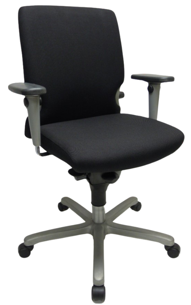 Refurbished Bureaustoel Comforto 77 grijs voetkruis