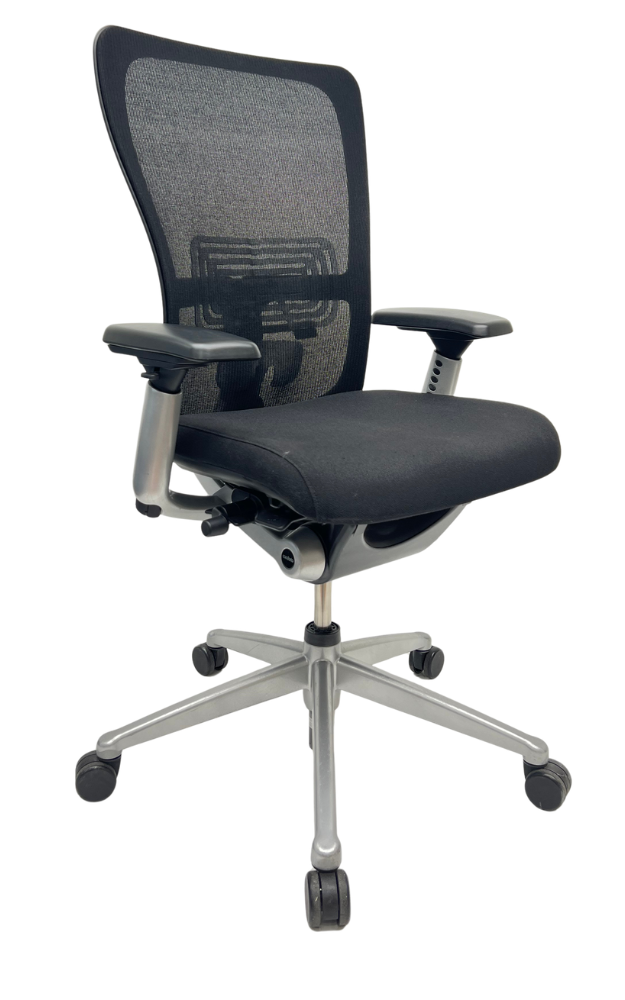 Bureaustoel Comforto Zody grijs voetkruis