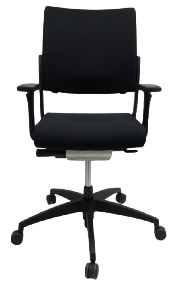 Refurbished Bureaustoel Sitag AG zwart voetkruis