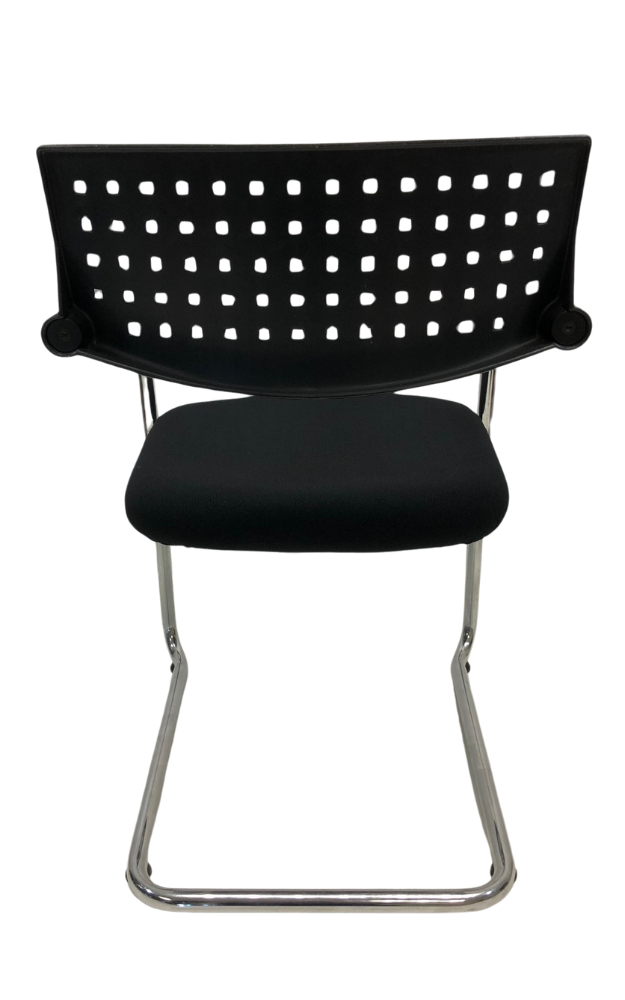 Refurbished Vergaderstoel bijzetstoel bezoekersstoel Vitra Visavis chroom frame
