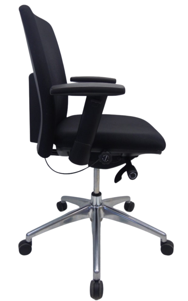 Refurbished Bureaustoel Jetchair 14 chroom voetkruis