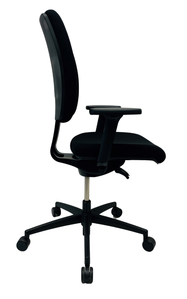Refurbished Bureaustoel Kembo M9 zwart voetkruis