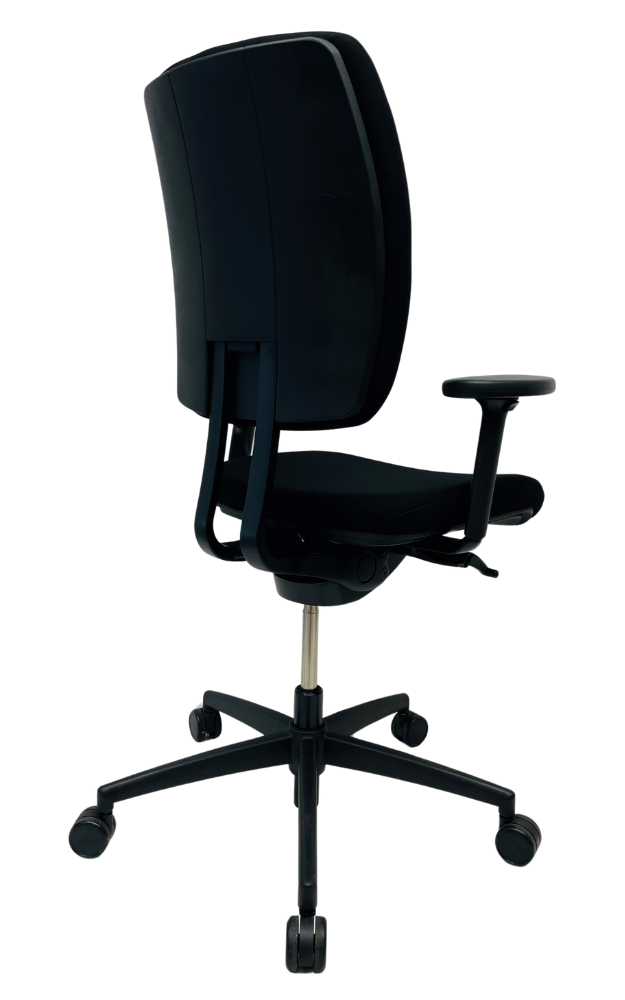 Refurbished Bureaustoel Kembo M9 zwart voetkruis