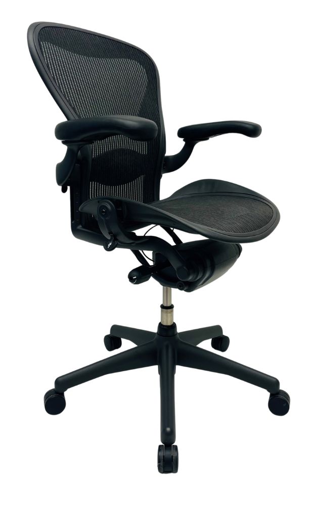 Refurbished Bureaustoel Herman Miller Aeron B Antraciet Full Option