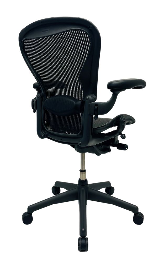 Refurbished Bureaustoel Herman Miller Aeron B Antraciet Full Option