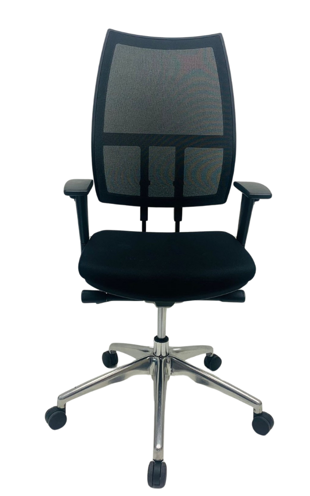 Bureaustoel Jetchair 24 chroom voetkruis