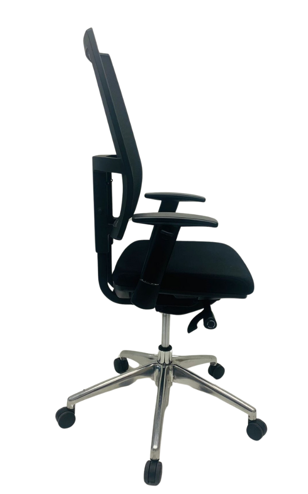 Bureaustoel Jetchair 24 chroom voetkruis