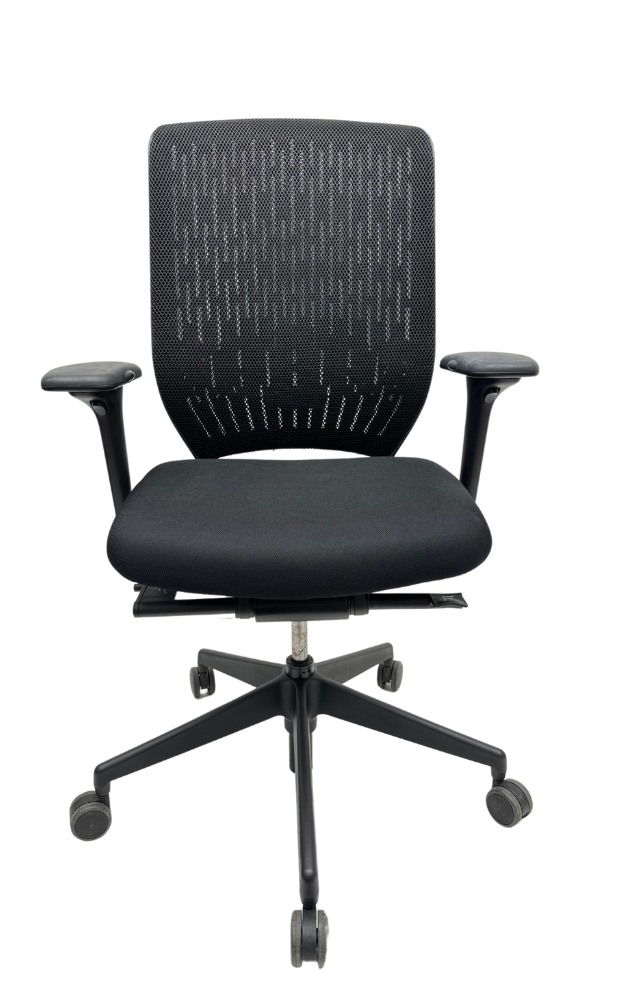 Refurbished Bureaustoel Senator Evolve zwart nieuwe stof