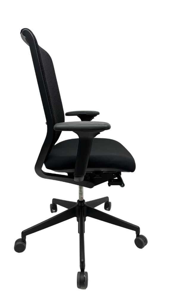 Refurbished Bureaustoel Senator Evolve zwart nieuwe stof