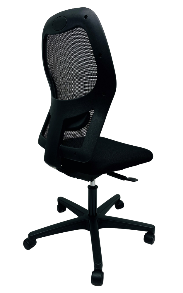 Refurbished Bureaustoel Ahrend 160 net rug zwart voetkruis