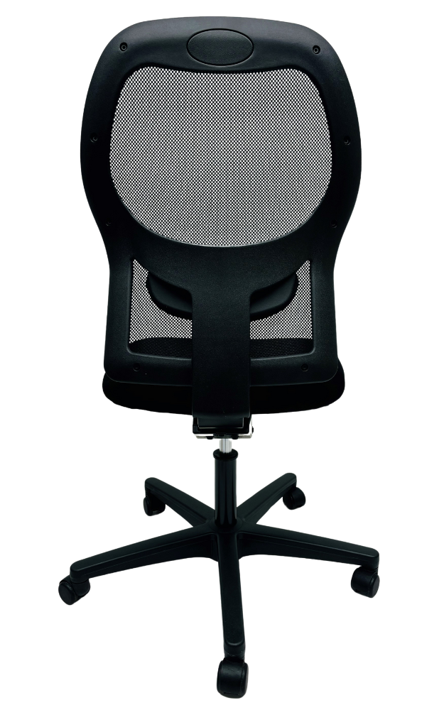 Refurbished Bureaustoel Ahrend 160 net rug zwart voetkruis