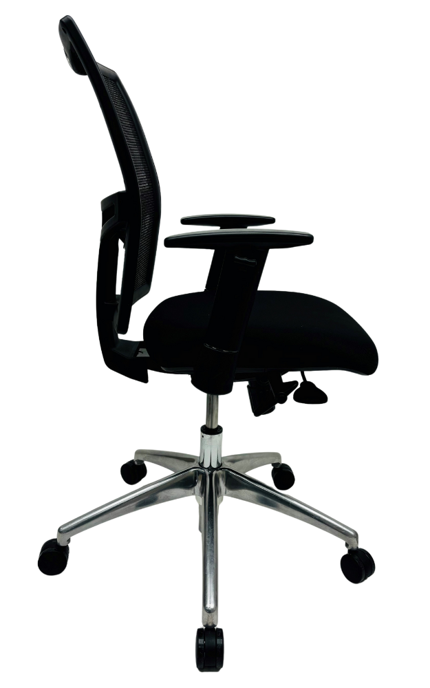 Refurbished Bureaustoel Jetchair 13 chroom voetkruis