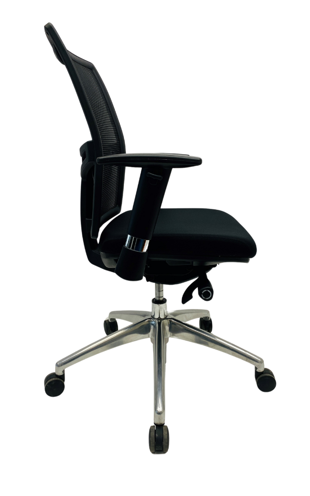 Bureaustoel Jetchair 13 chroom voetkruis