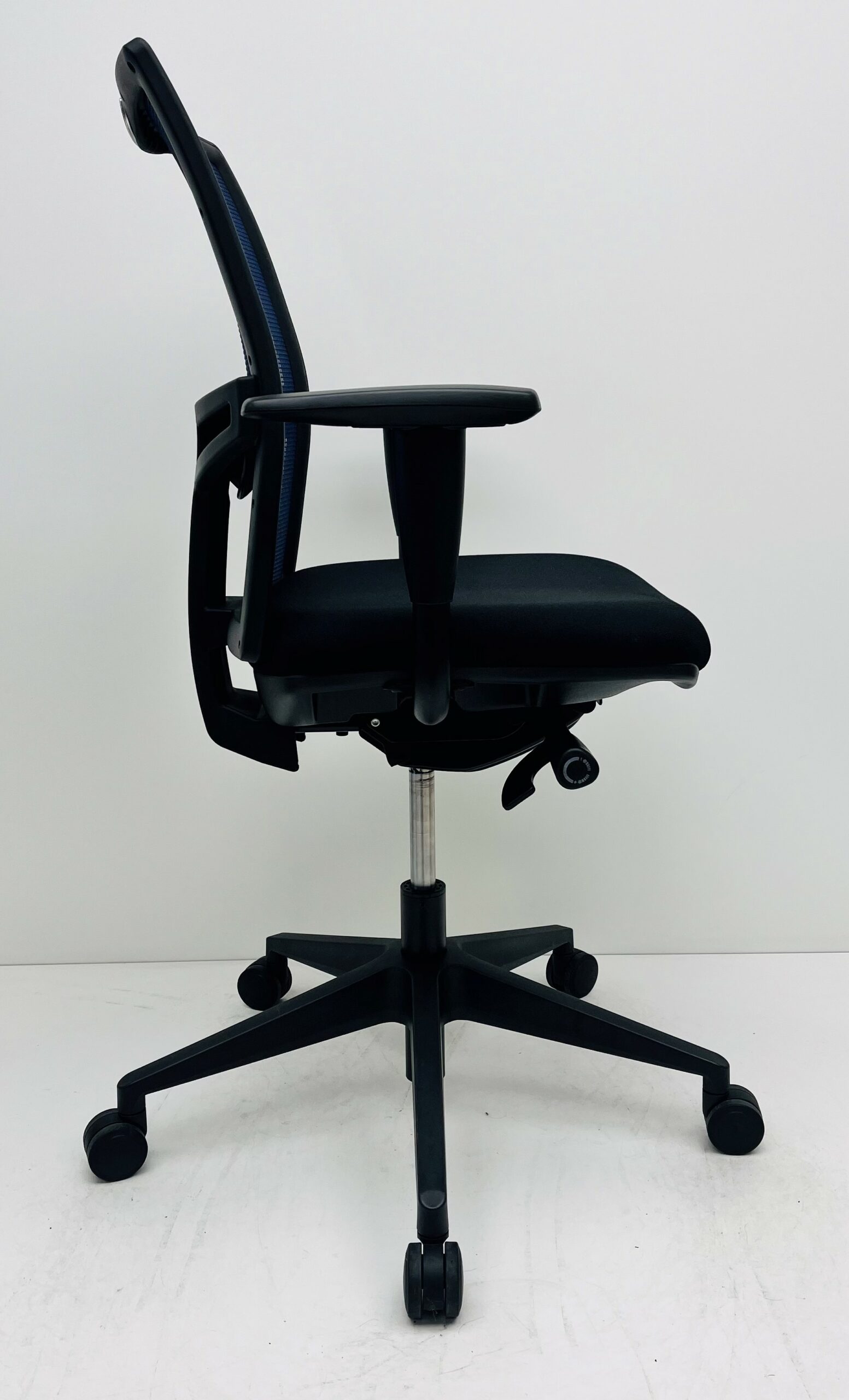 Bureaustoel Jetchair 13 zwart netrug Blauw