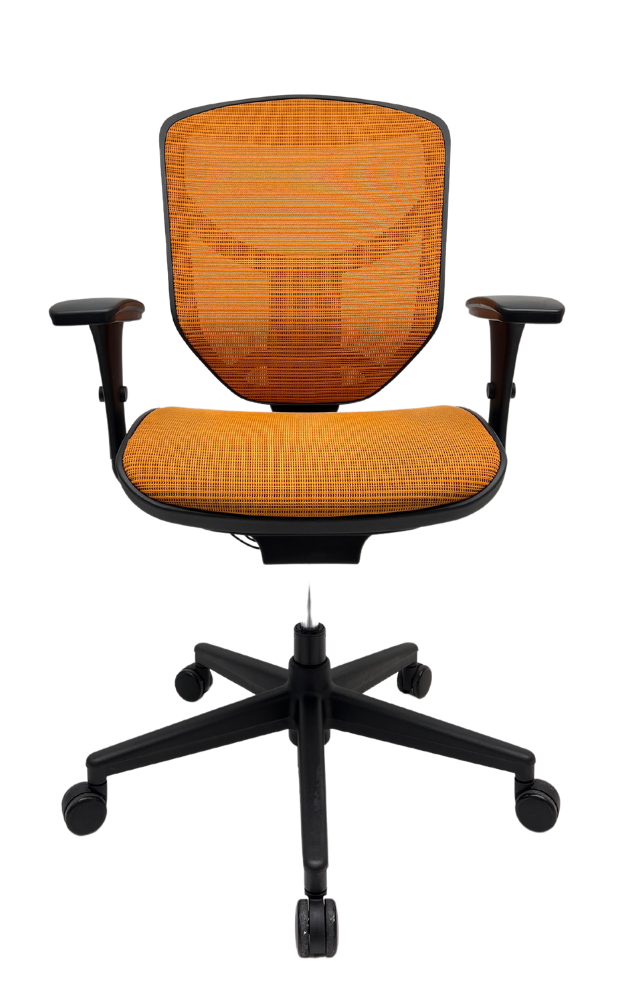Bureaustoel Enjoy comfort oranje netbespanning