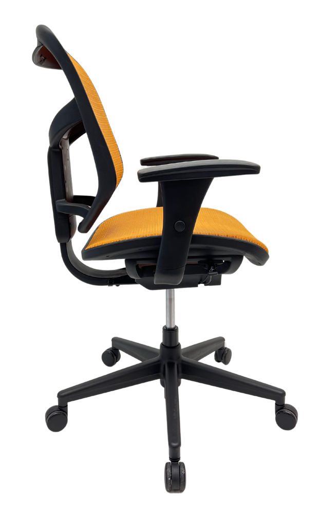 Bureaustoel Enjoy comfort oranje netbespanning